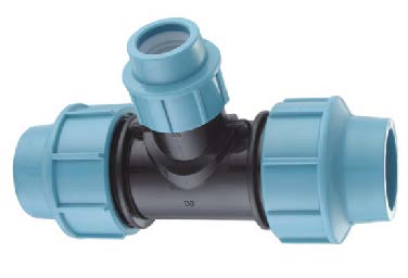 20-110mm Light Blue PP Equal Tee for Irrigation 20-110mm Azul Claro PP T igual para irrigação