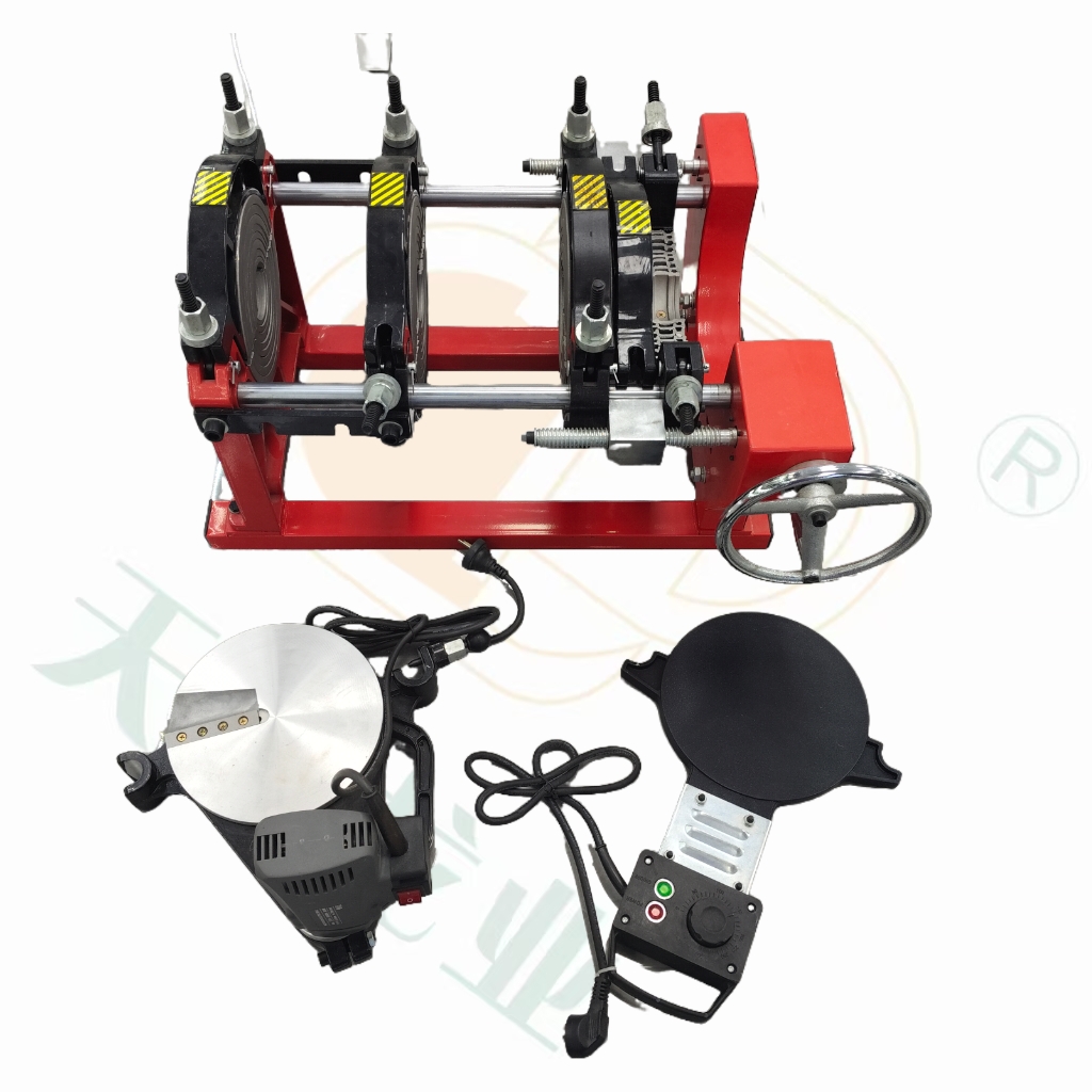 Equipamento manual plástico da fusão da extremidade da máquina de soldadura da tubulação do HDPE HDPE