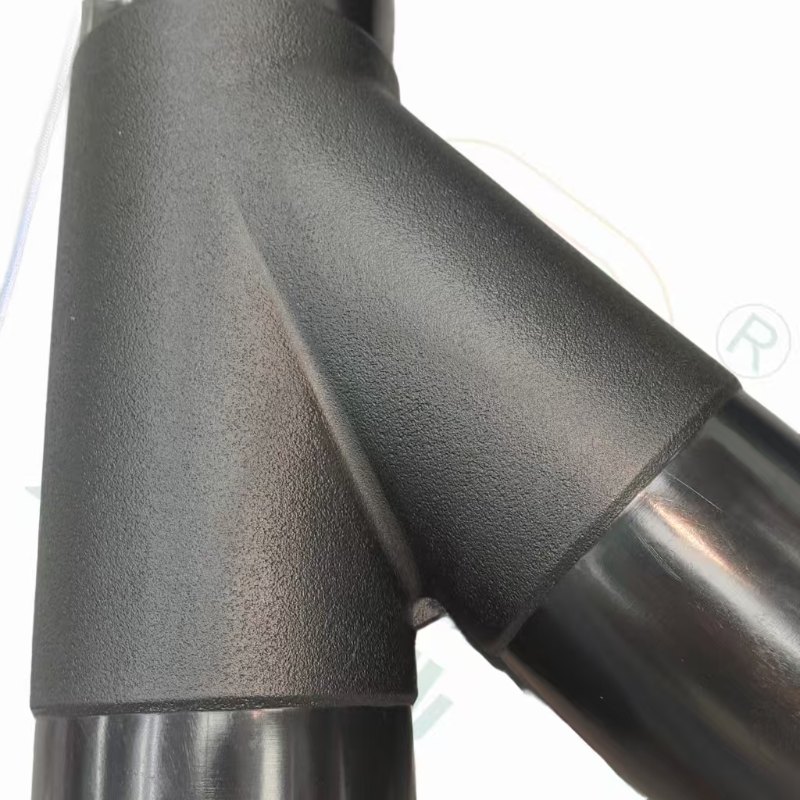 Tee inclinado de fusão de topo de alta pressão HDPE