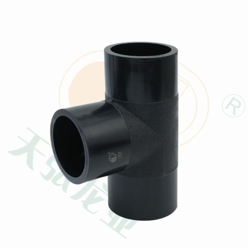 T durável do redutor dos acessórios do abastecimento de água do HDPE para conexões eficientes