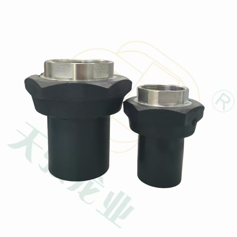 Acoplador de rosca fêmea HDPE para abastecimento de água com parte interna de aço inoxidável Pn16 SDR11
