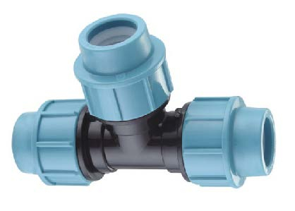 20-110mm Azul Claro PP T igual para irrigação