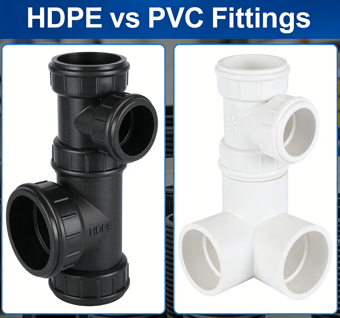 Acess&oacute;rios HDPE vs PVC